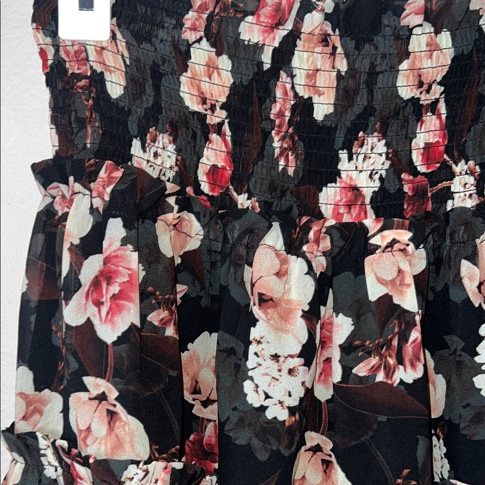 Blue Life Black and Pink Floral Mini Skirt - Picture 4 of 4